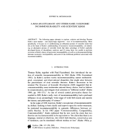 seminal The Structure of Scientijic Revolutions (SSR) suggested that