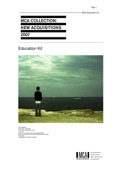New Acquisitions 2007 Education Kit PDF