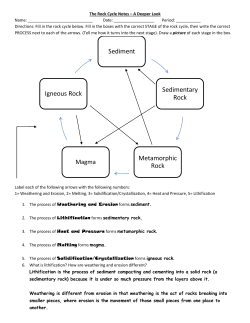 Rock Cycle Notes with answers