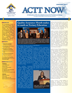 Quality Assurance Month makes its mark on Tertiary Education