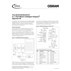 The DLO4135/DLG4137 5 x 7 Dot Matrix Intelligent Display Appnote