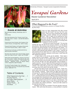 April - The University of Arizona Extension