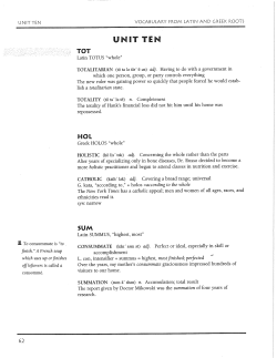 UNIT TEN - Katy Independent School District