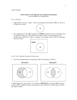 Guide to Venn Diagrams and Categorical Propositions