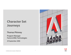 Character Set Journeys
