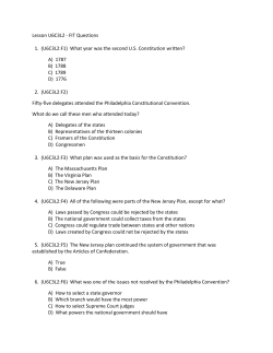 U6C3L2 - Study Guide - Creating our Constitution