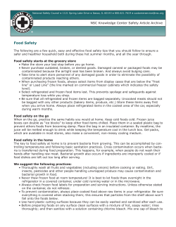 Food Safety - National Safety Council