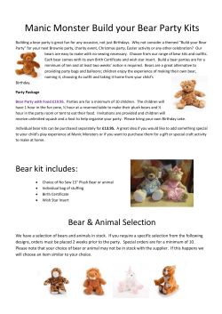 Manic Monster Build your Bear Party Kits