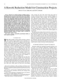 A Rework Reduction Model for Construction Projects