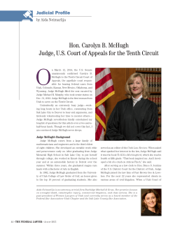 Hon. Carolyn B. McHugh Judge, US Court of Appeals