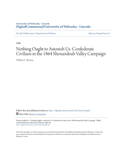 Confederate Civilians in the 1864 Shenandoah Valley Campaign