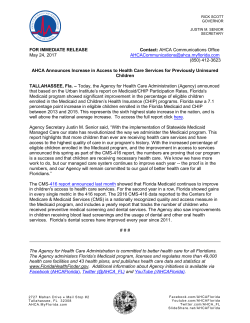 INTEROFFICE MEMORANDUM - The Agency For Health Care