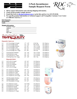 2-Pack Incontinence Sample Request Form