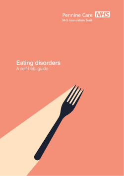 Eating disorders - Self Help Guides