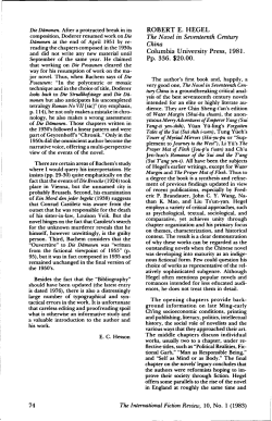 ROBERT E. HEGEL The Novel in Seventeenth Century China