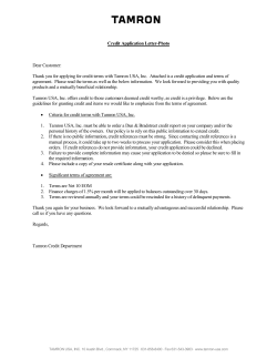 Credit Application Letter-Photo Dear Customer: Thank you