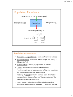 Population Abundance