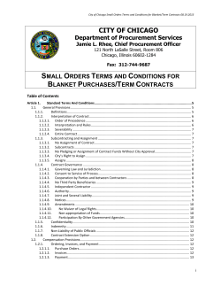 Small Order Template - Blanket PO