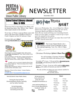 NEWSLETTER - St. John Catholic Elementary School