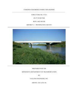 underwater bridge inspection report structure no. 57521 cr 27 over