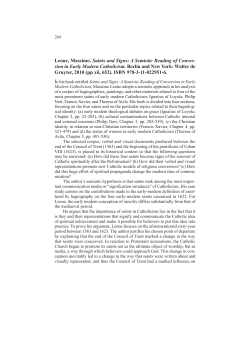 Leone, Massimo. Saints and Signs