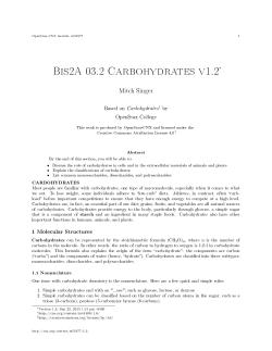 Bis2A 03.2 Carbohydrates v1.2
