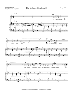 The Village Blacksmith