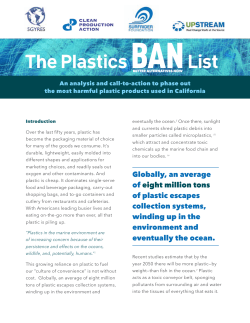 The Plastics BAN List