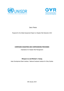 COMPOUND DISASTERS AND COMPOUNDING PROCESSES