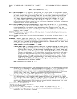 Richard Saltonstall - American Ancestors