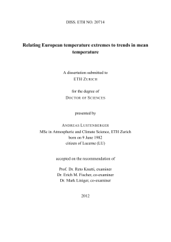 Relating European temperature extremes to trends in mean