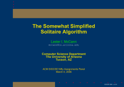 The Somewhat Simplified Solitaire Algorithm