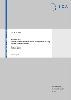 Drivers of Female Labor Force Participation during India`s Economic