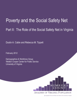 Poverty and the Social Safety Net