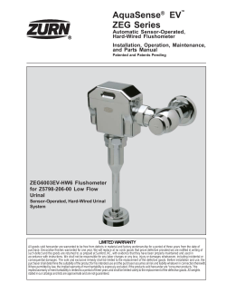 AquaSense&reg; EV ZEG Series