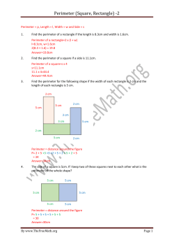 Perimeter (Square, Rectangle) -2