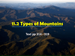 8.2 Types of Mountains