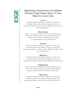 Optimizing Classification of Landform Element Using Feature Space