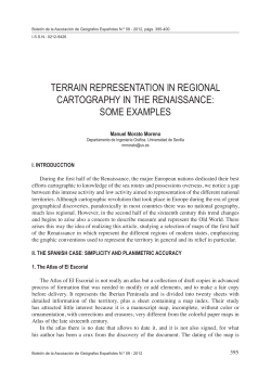 terrain representation in regional cartography in the renaissance