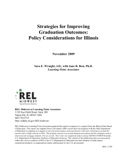 Policy Considerations for Illinois - Illinois State Board of Education