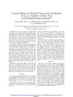 Certain Effects of Dietary Fats on the Production