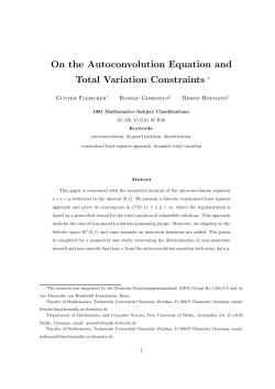 On the Autoconvolution Equation and Total Variation