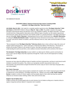 Magic School Bus Press Release