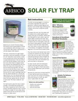 solar fly trap - Arbico Organics