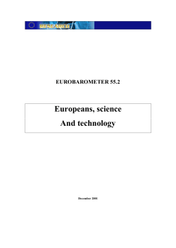 Eurobarometer 55.2, Europeans, science and Technomogy