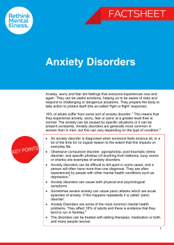 Anxiety Disorders