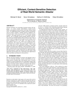 Efficient, Context-Sensitive Detection of Real