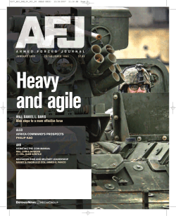 MAJ. DANIEL L. DAVIS Nine steps to a more effective force