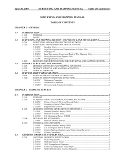 Mn/DoT Surveying and Mapping Manual