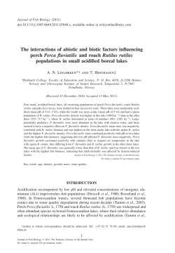 The interactions of abiotic and biotic factors